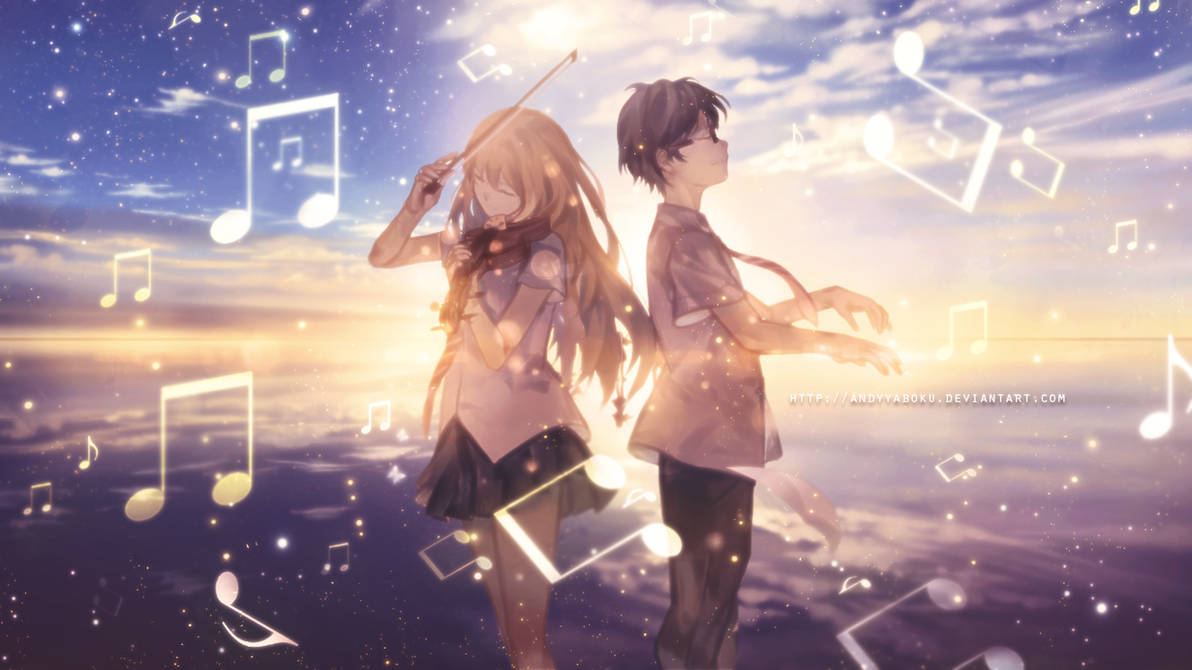 shigatsu wa kimi no uso phone wallpaper by sidusatra on DeviantArt