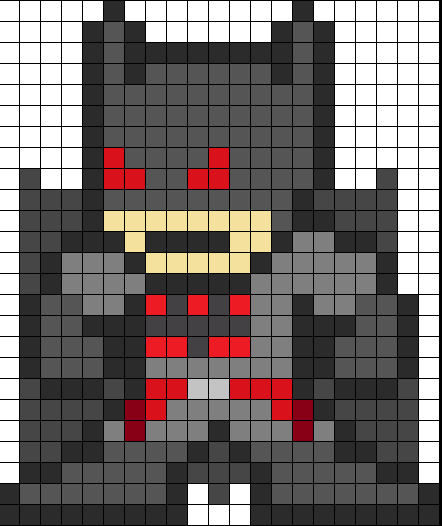 Flashpoint Batman Perler bead pattern by wasdye3000 on DeviantArt