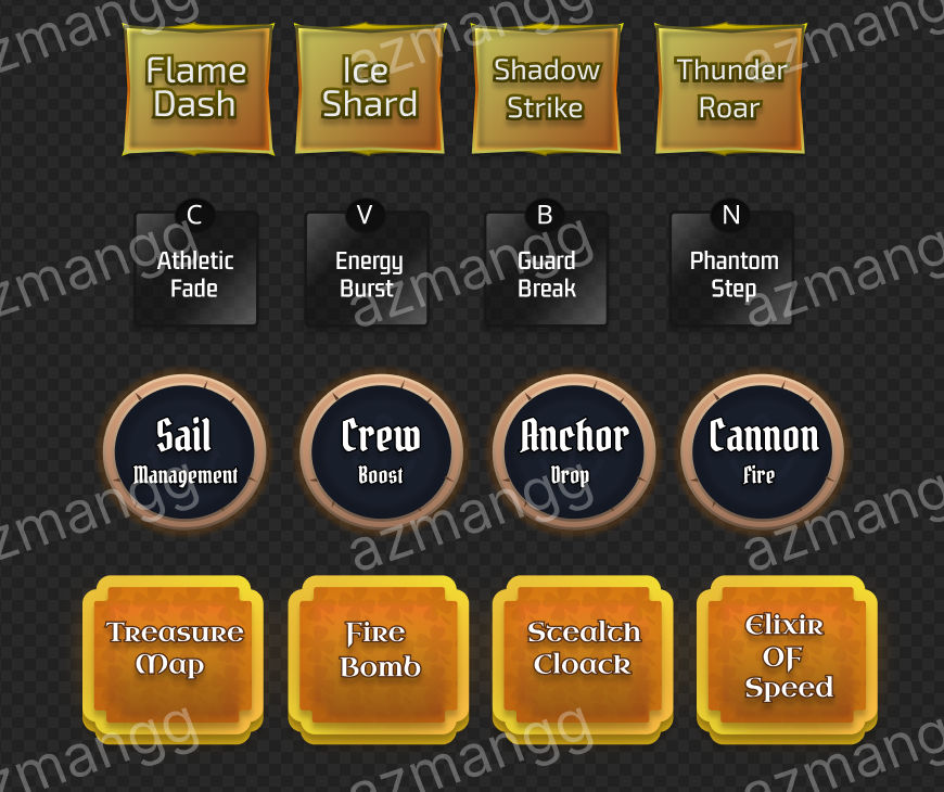 Buttons UI by azmangg on DeviantArt