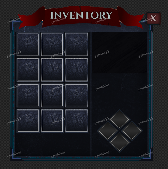 Deviantart Old Ui Old Kingdom Style Inventory UI by azmangg on DeviantArt