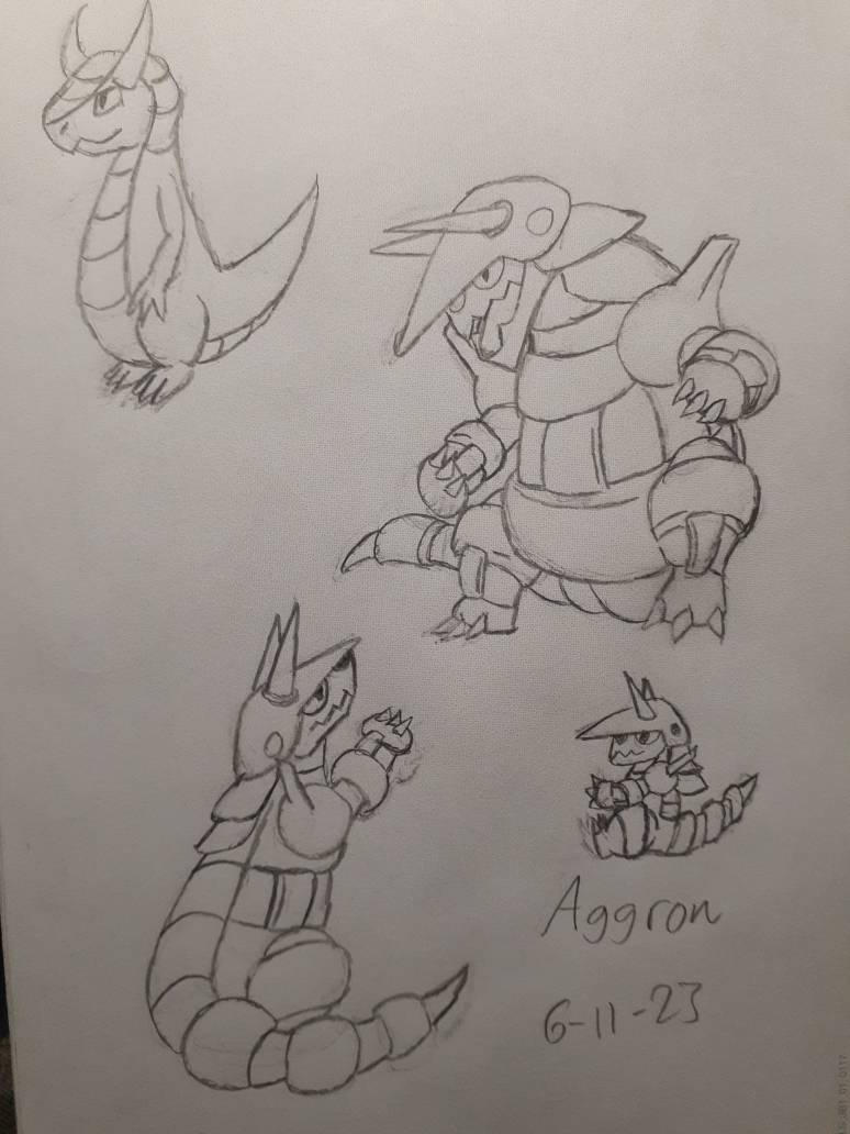 Aggrogoth Drawing Style Aggron practice day 440 by Bolt730 on DeviantArt
