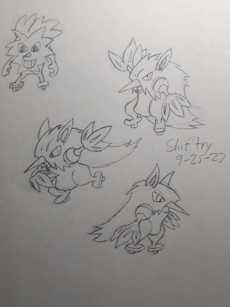 Shiftry Outline Simple Shiftry practice 536 by Bolt730 on DeviantArt