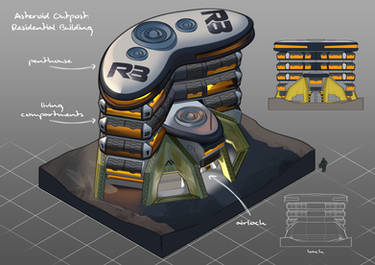 Asteroid Mining Outpost - Residential Building