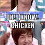 Onew and his chicken obsession.