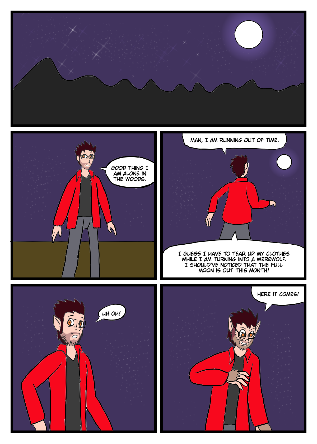Chris Werewolf TGTF pg 1 by KamikazeTommyDragon on DeviantArt