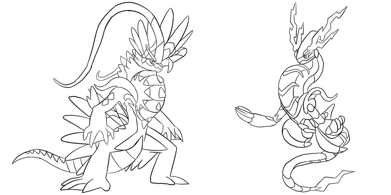 Koraidon and Miraidon by KamikazeTommyDragon on DeviantArt