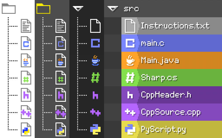 Pixel Art - Evolution of Programming Icons by DaveUltra on DeviantArt