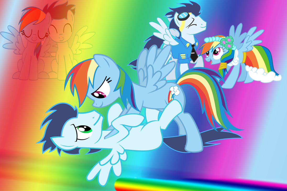 Soarin' X Rainbow Dash Wallpaper