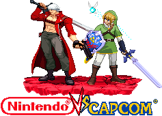 Dante and Link Nintendo vs Capcom