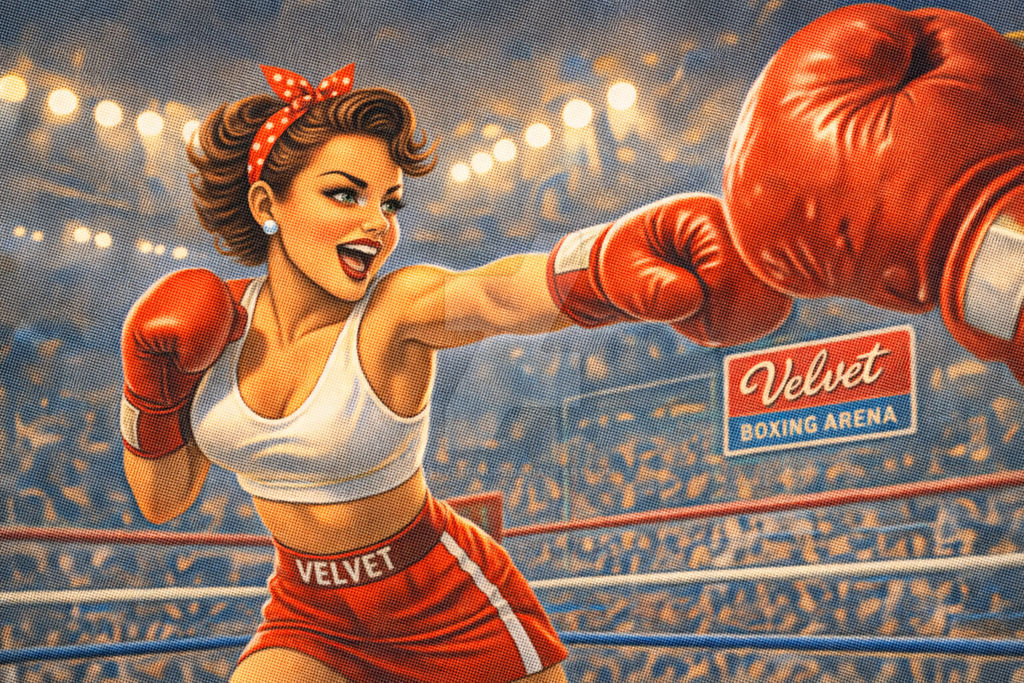 Boxing Pin Up Retro Boxing Pin-Up Arena Fight Action by VelvetPinUps on DeviantArt
