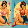 Atomic Polka Dot Pin-Up Pack (3 Images)
