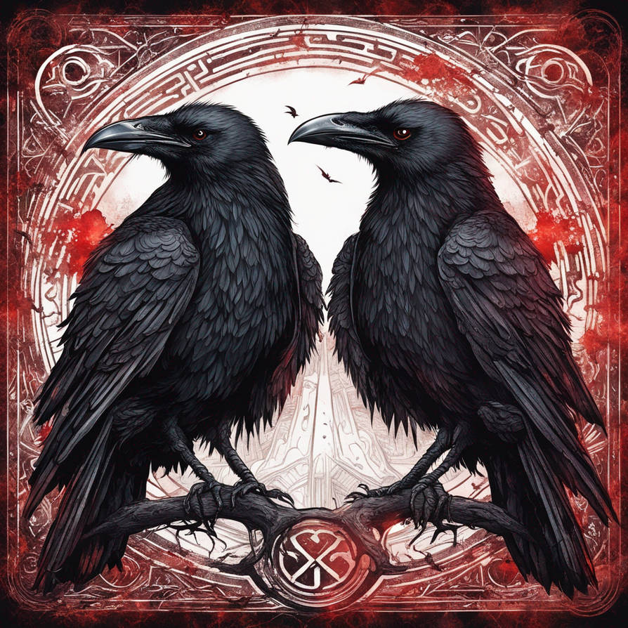 Hugin And Munin, Crows Of Odin by RoiJaune on DeviantArt