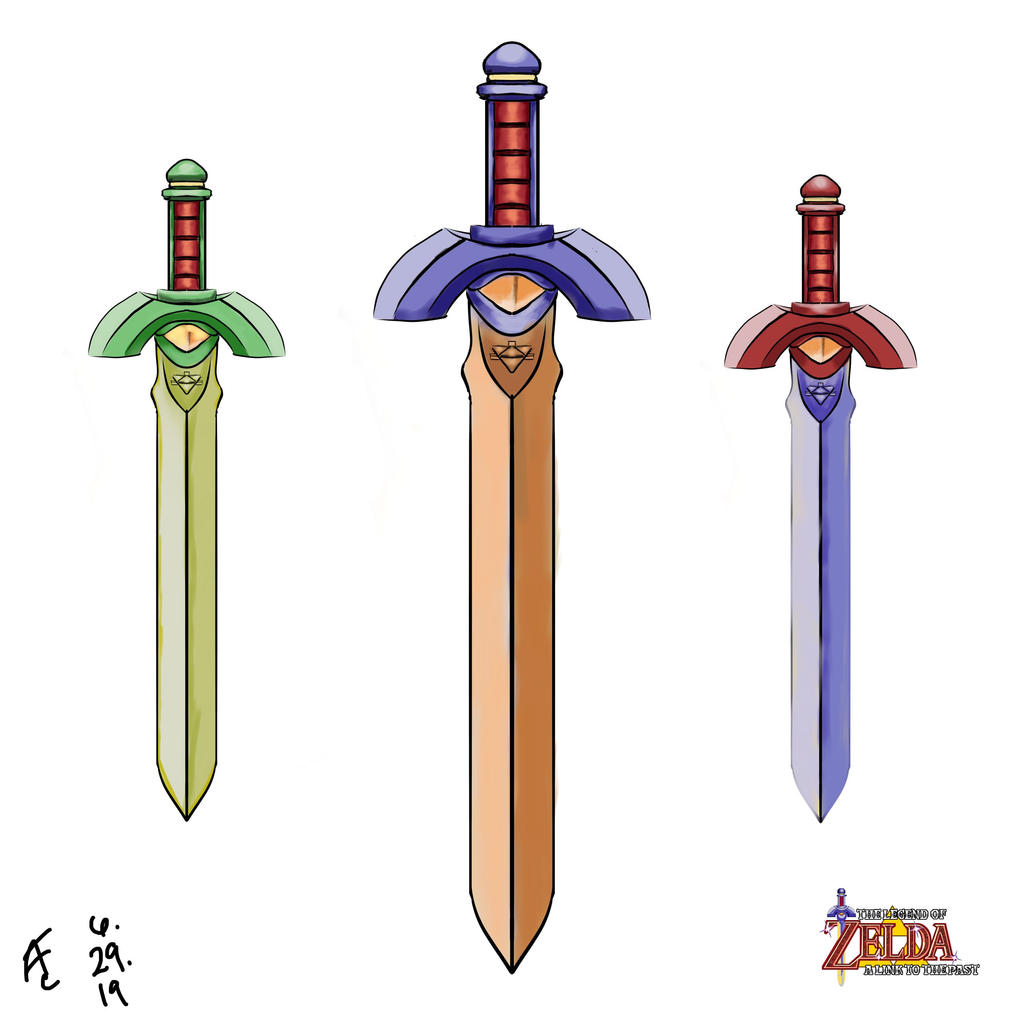 Master Sword Variations The Master Sword ( ALttP Transformations) by AFtheDrain on DeviantArt