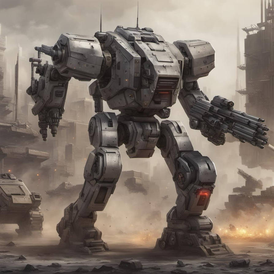 Heavy Assault Battle Mech With Rocket Launchers An by nuggethead15 on ...
