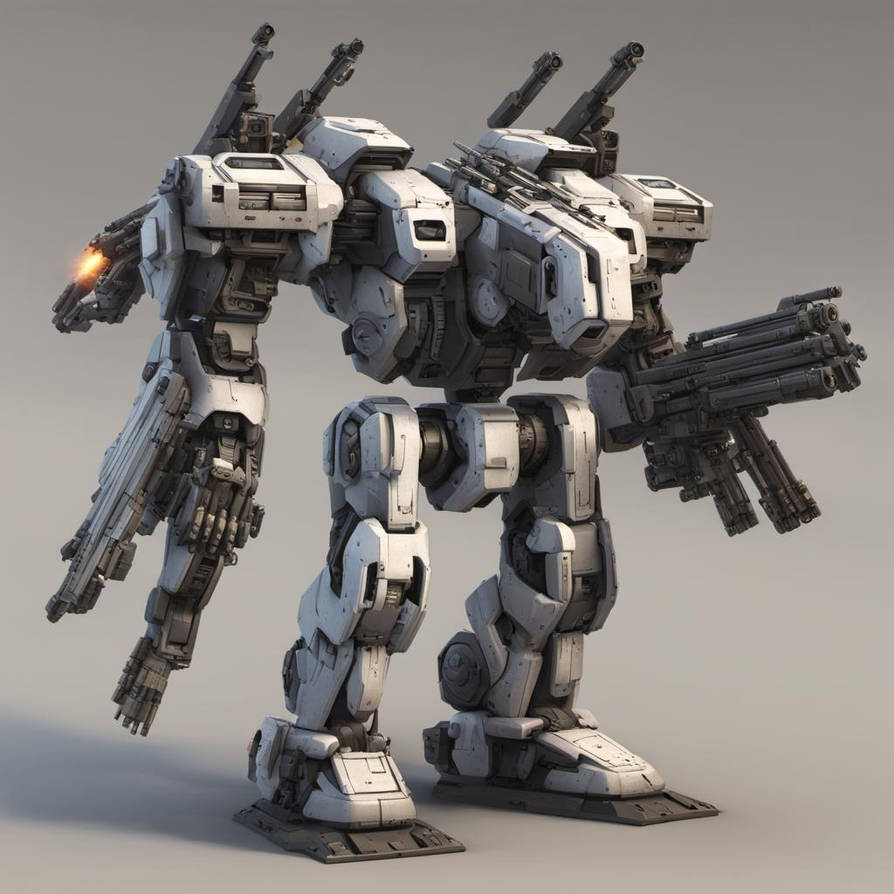 Heavy Assault Battle Mech With Rocket Launchers An by nuggethead15 on ...