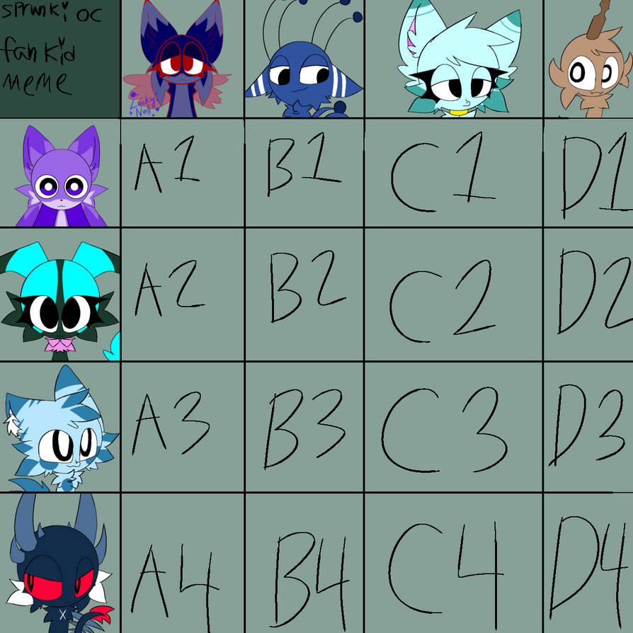 My sprunki oc fankids meme by chudocat on DeviantArt