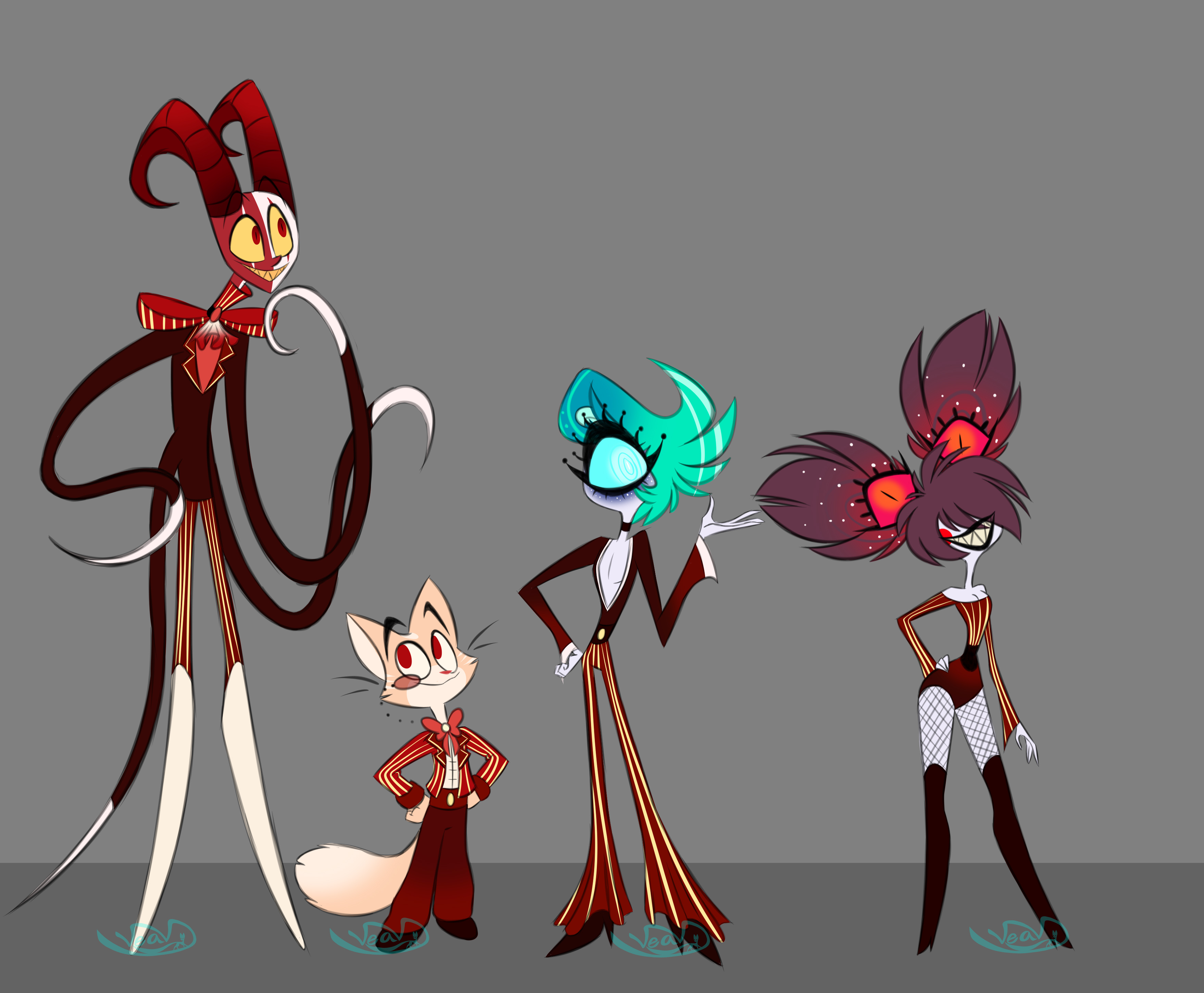 Ruby Hell Theatre Crew Height Comparison by Vea-V on DeviantArt
