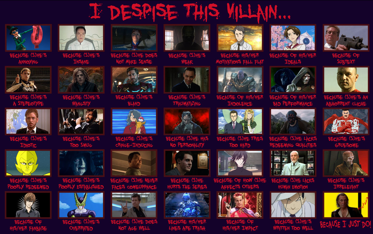 Despised Villains Completed By PRAwnCRack3r5 On DeviantArt despised-villains-completed-by-prawncrack3r5-on-deviantart