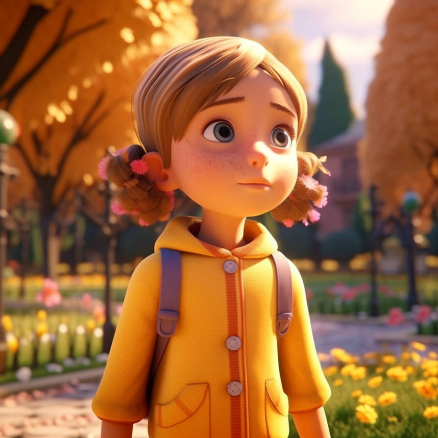 Pixar Style Young Girl Walking By CommandArtist On DeviantArt pixar-style-young-girl-walking-by-commandartist-on-deviantart