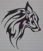 Black-and-purple-colour-wolf-drawing-for-tattoo