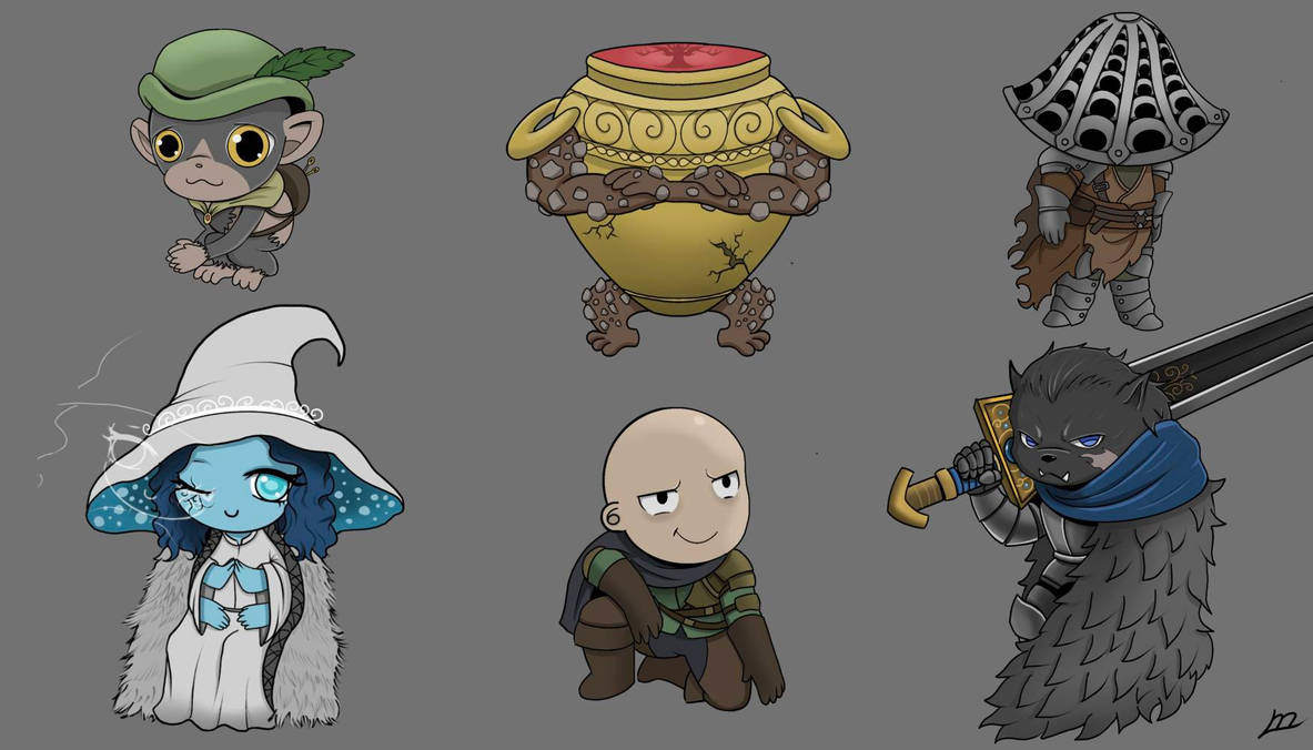 Elden Ring Chibi Characters by Monifabi on DeviantArt