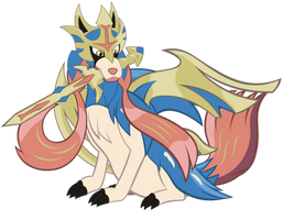Zacian and Zamazenta by zacharybla on DeviantArt