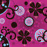 whimsical floral pattern pink