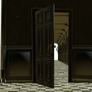 Cut-out room door opens