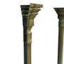 3d wall columns side png