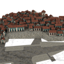 background cut-out town 3d png