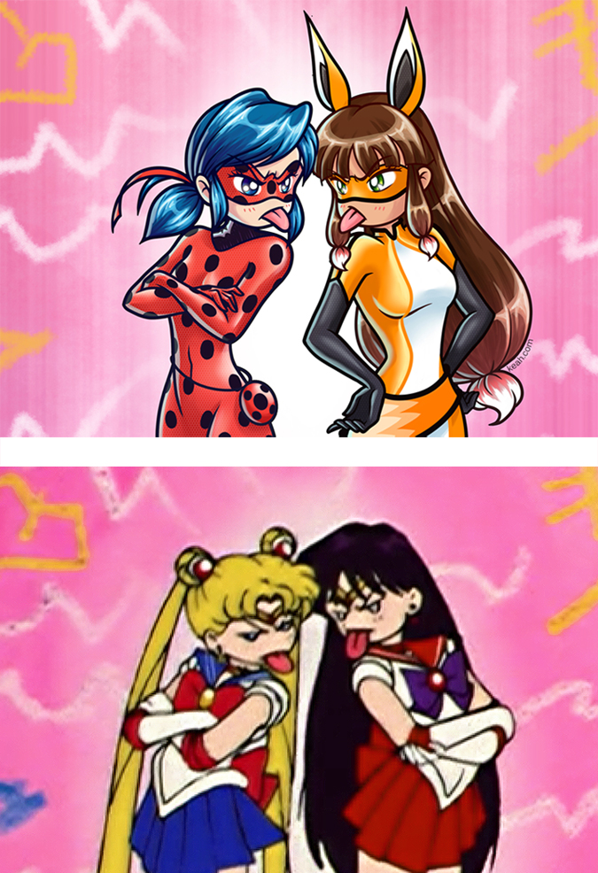 Miraculous Ladybug/ Sailor Moon Redraw