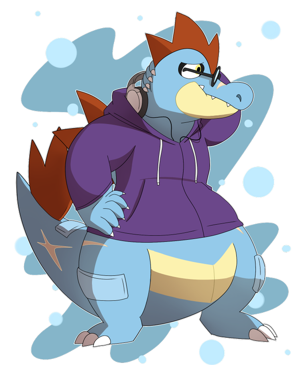 Commission: Awkward Feraligatr