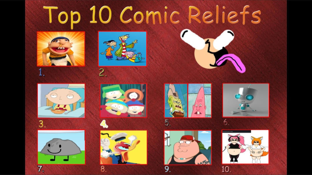 Comic Rerlief Top 10 Comic Reliefs by TankTheMouse on DeviantArt