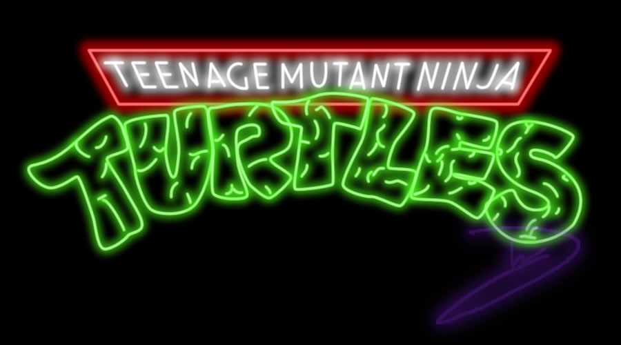 Neon TMNT logo