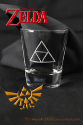 LoZ Triforce shot glass