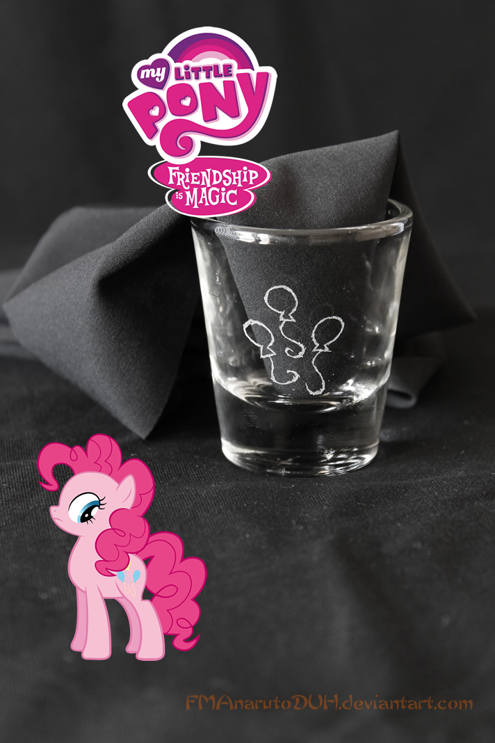 * Pinkie Pie cutie mark shot glass