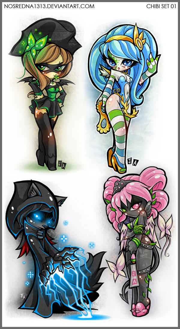Sel Chibi Chibi Set 01 by nosredna1313 on DeviantArt