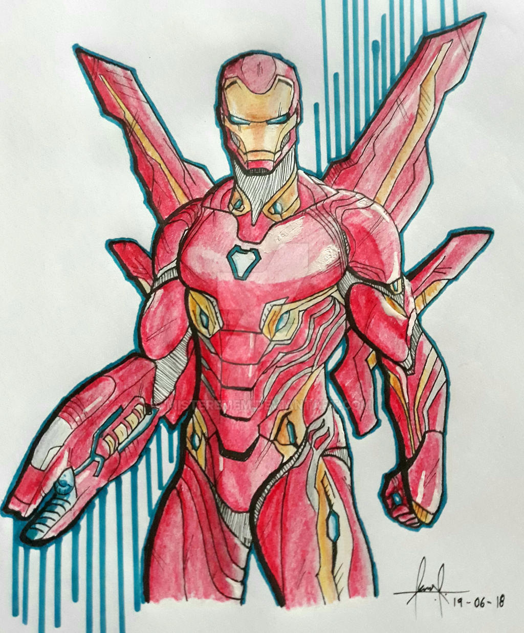 Iron Man (Mark 50) by MisteremeM on DeviantArt