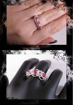 Crystal Chain Maille Ring