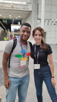 Stefanie Joosten (Quiet) and me : Gamescom 2022