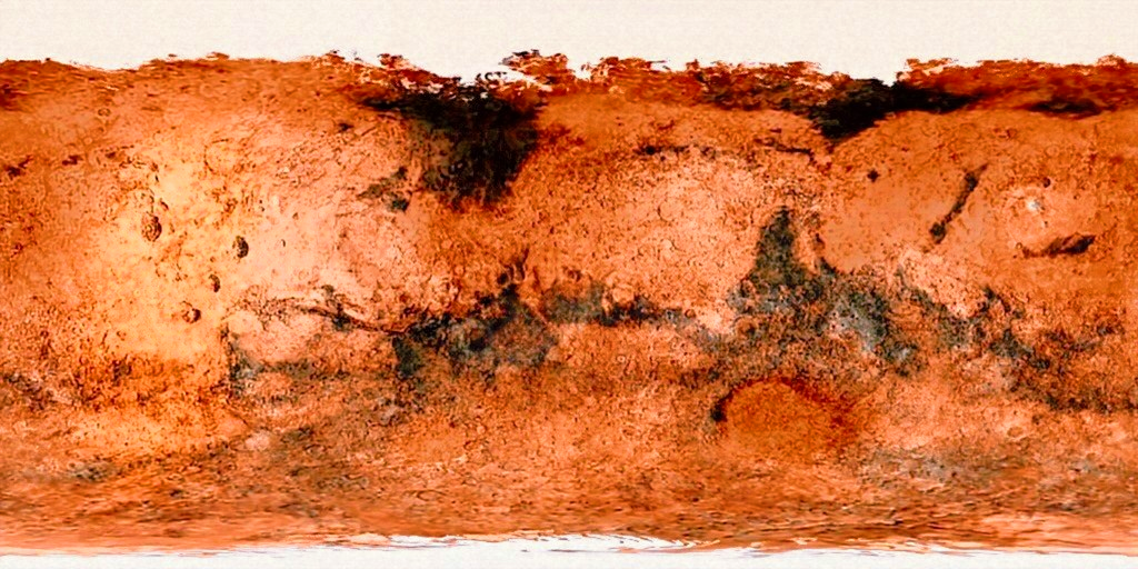 Mars texture map by Planetmapmaker on DeviantArt