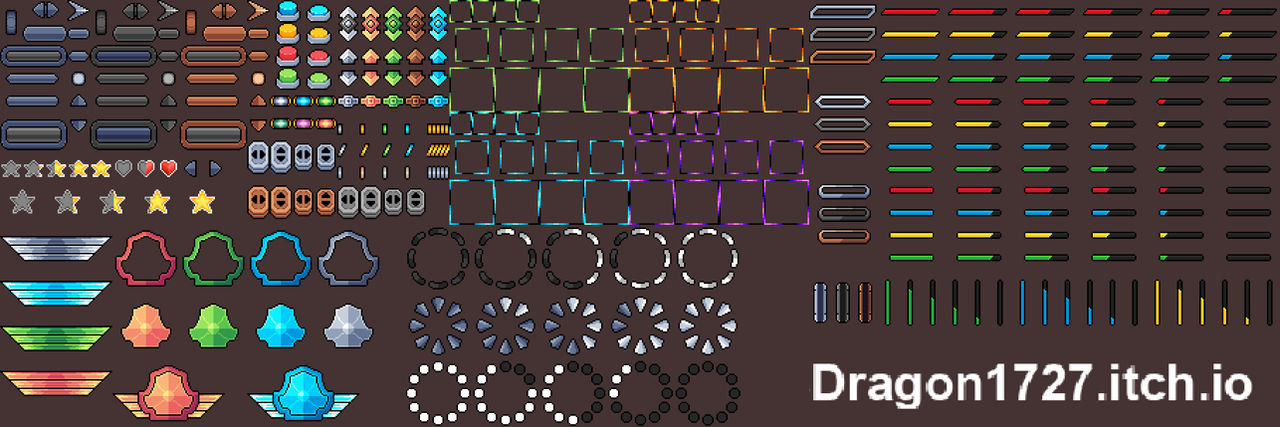 GUI Health bar and Scroll bar by blackdragon1727 on DeviantArt