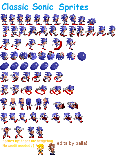 Artwork-esque Classic Sonic Sprites : r/SonicTheHedgehog