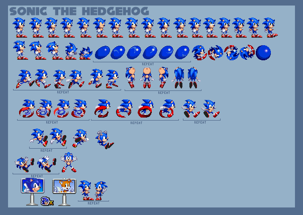 Rip out some custom sprites for S1 Sonic - Comic Studio