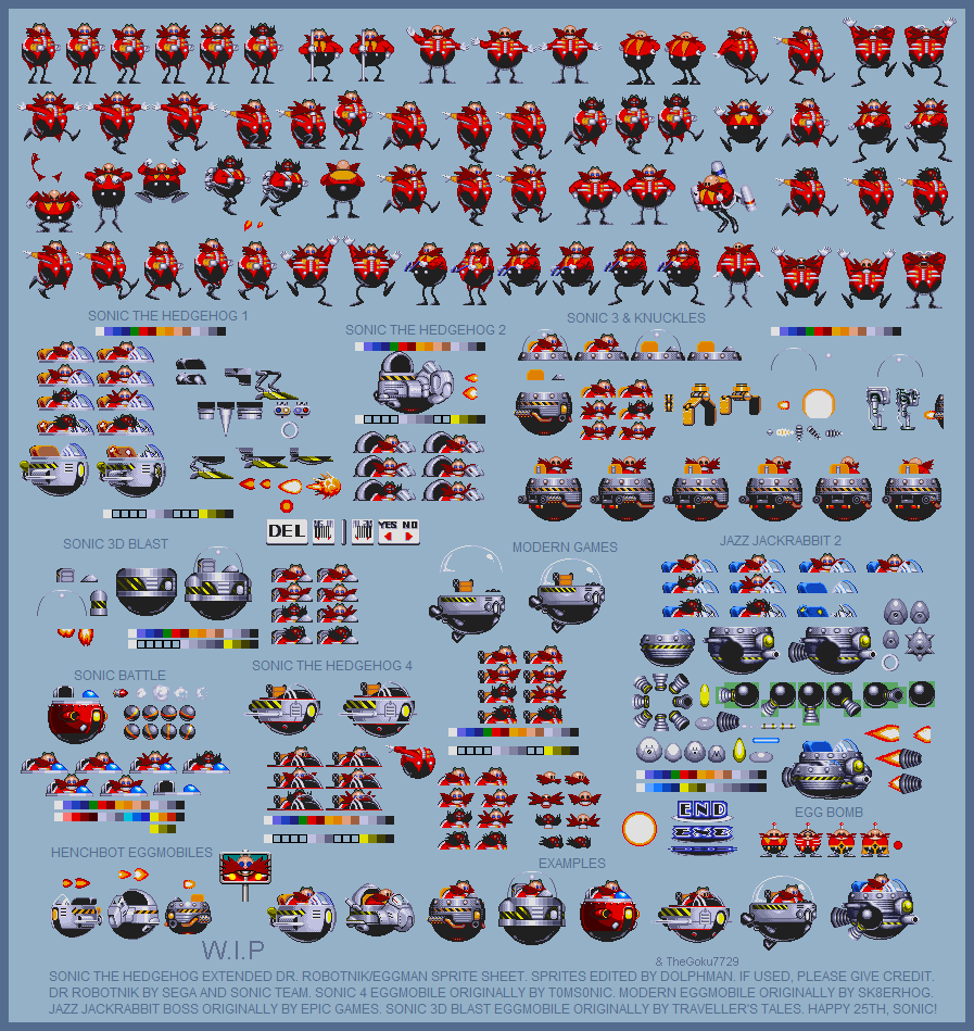 Modern Dr. Eggman Spritesheet