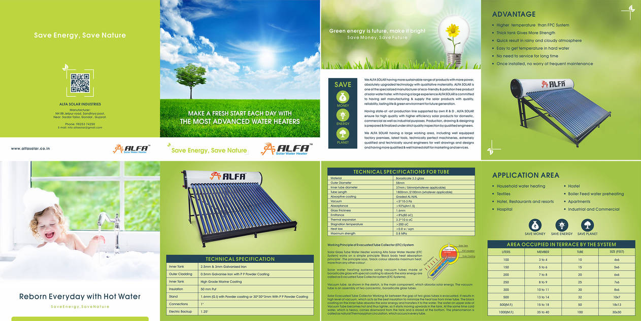 solar water heater FPC brochure www.lobelpower.in