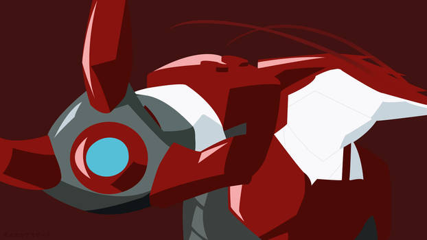 Iron Shrimp Man (Minimalist Walpaper)