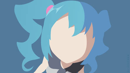 The Throwaway Cute Girl(Minimalist Wallpaper)