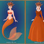Attina: Mermaid and Human Versions