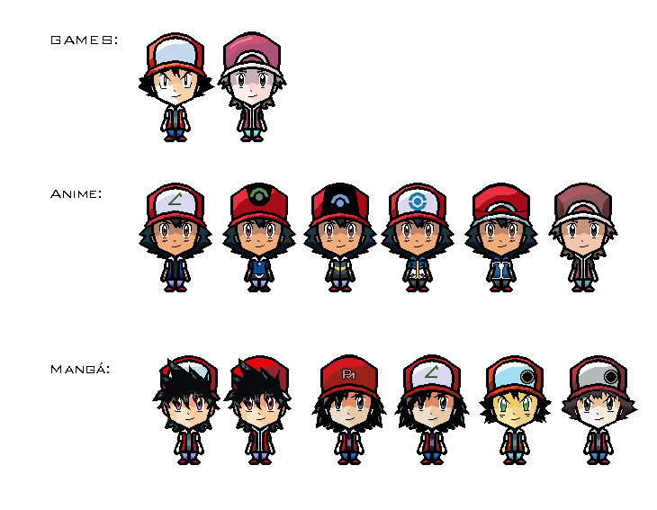 Pokemon All Red Variantions Sprites By Felipecereda On Deviantart